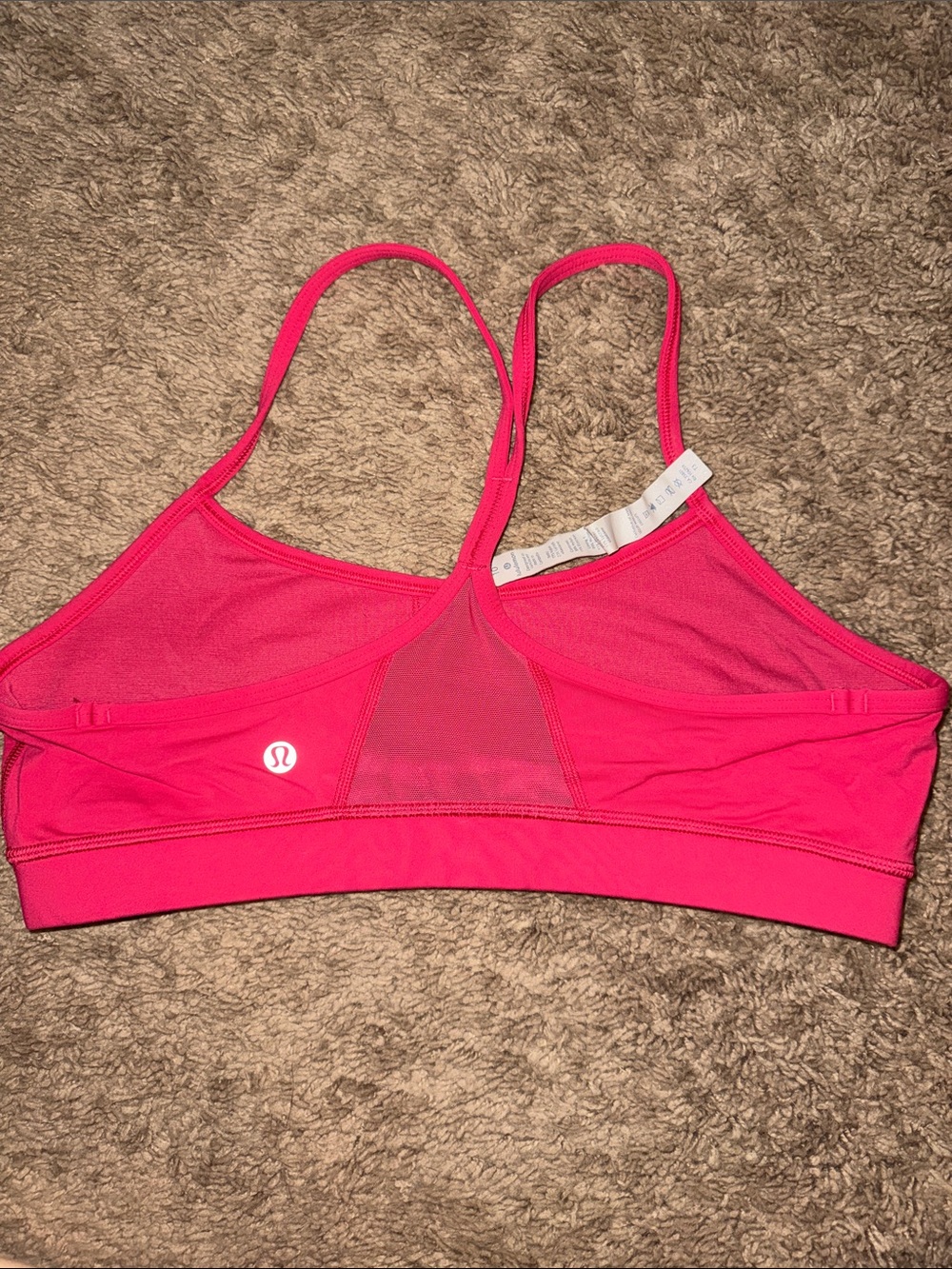 lululemon athletica Hot Pink Mesh-Back Sports Bra